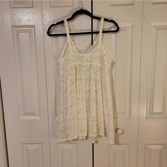 NWOT Torrid Curve white lace babydoll - Picture 7 of 9